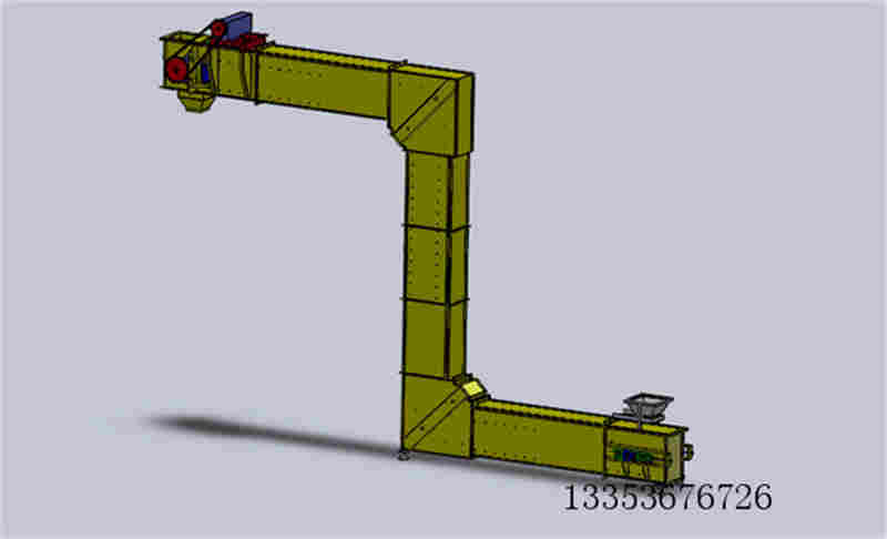 Z型提升機(jī)3D圖