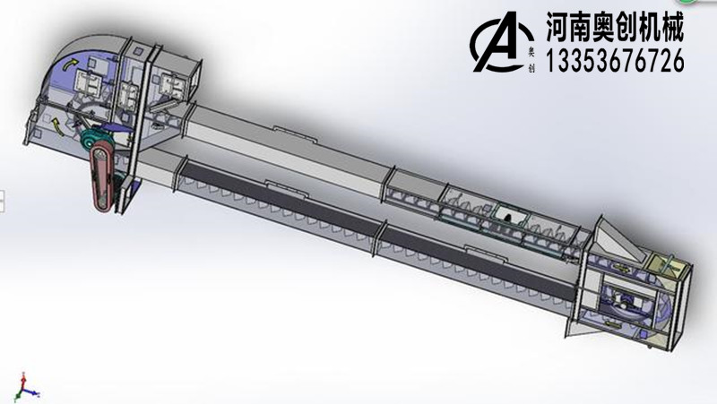 鏈斗升降機核心結構三維建模圖紙