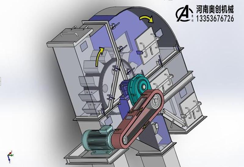 斗式提升機機頭運轉(zhuǎn)圖