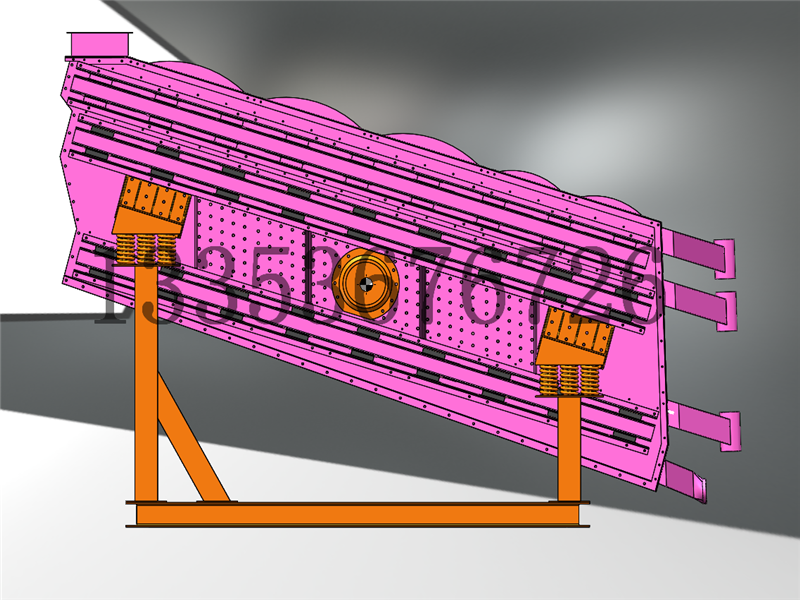 新型撞擊弛張篩3D效果圖